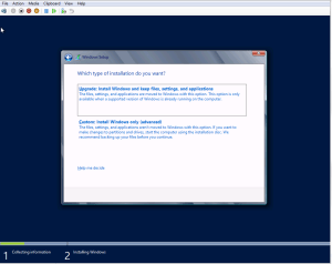 Upgrade/Custom install