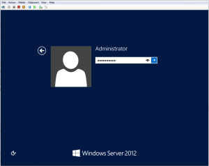 Enter admin log on details