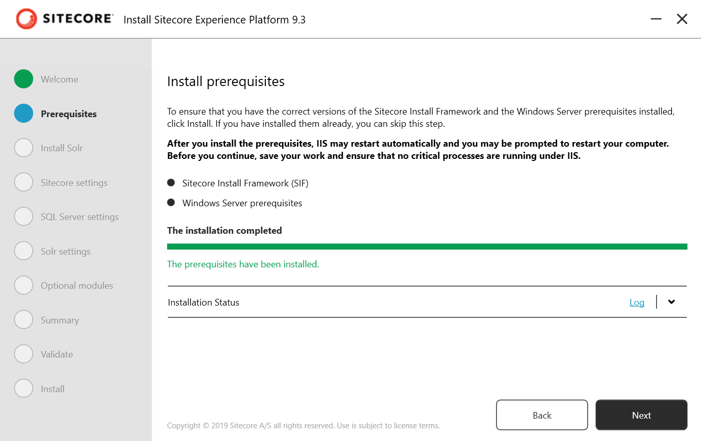 1.4 SIA-prereqs-install-complete