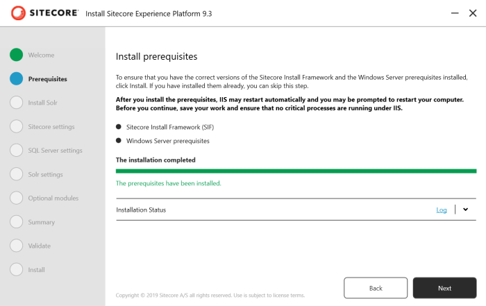 1.4 SIA-prereqs-install-complete