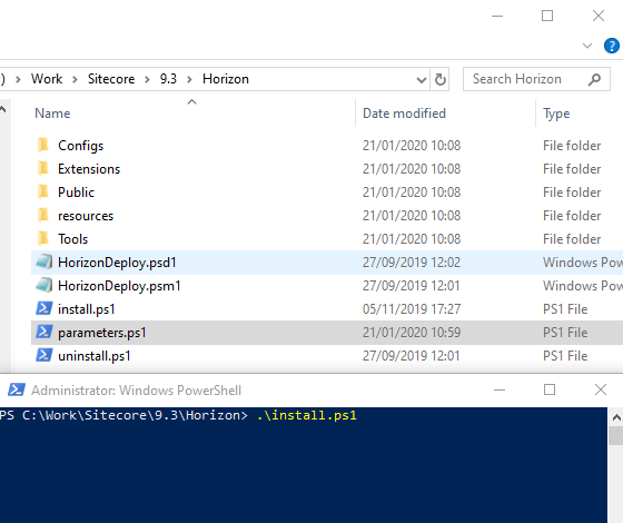5.1 horizon-installps1